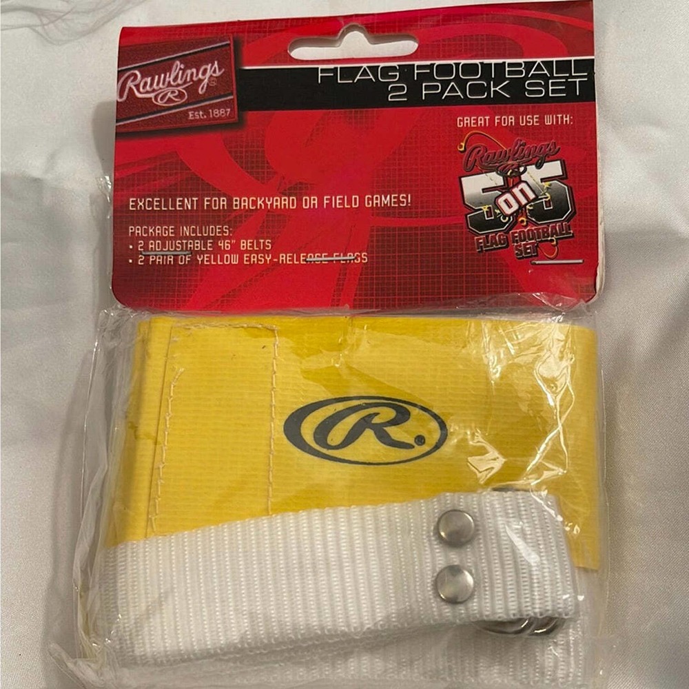 Rawlings Yellow Flag Football 2 Pack Wristbands